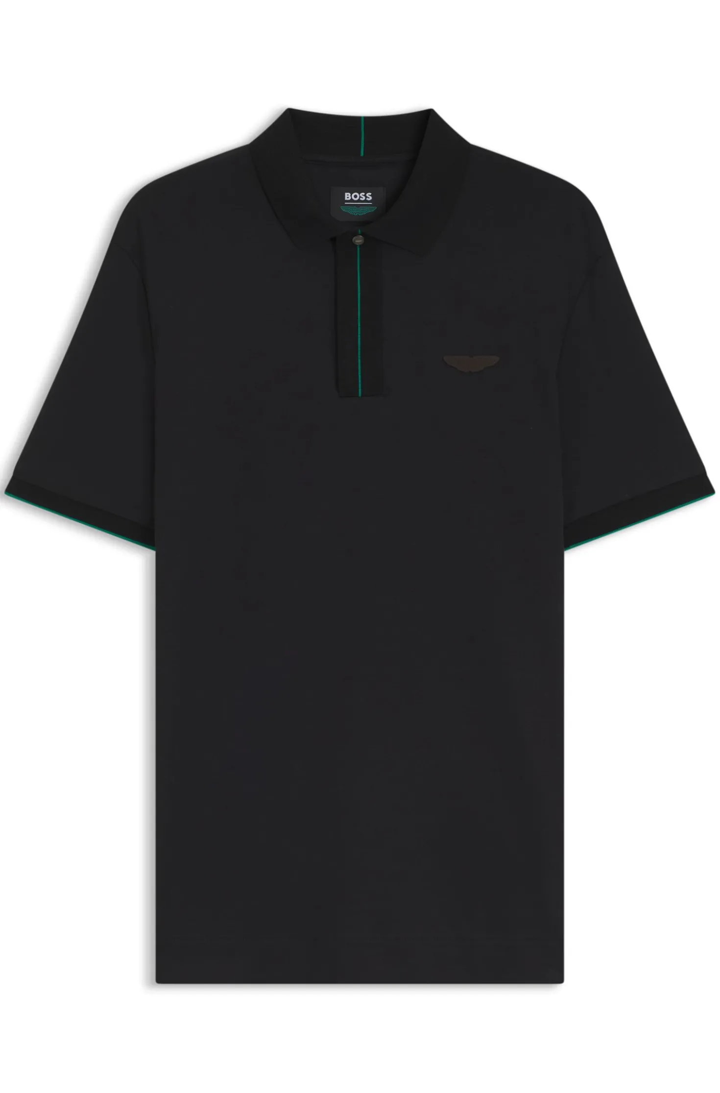 BOSS x ASTON MARTIN Poloshirt aus merzerisierter Baumwolle