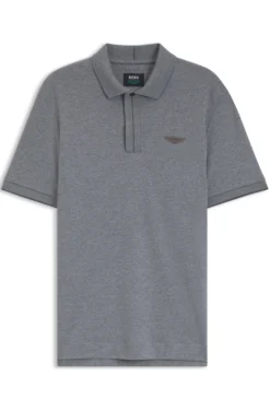 BOSS x ASTON MARTIN Poloshirt aus merzerisierter Baumwolle