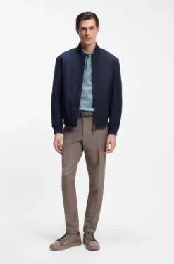 BOSS x ASTON MARTIN Poloshirt aus Wolle-Baumwoll-Piqué