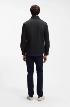 BOSS x ASTON MARTIN Relaxed-Fit Overshirt aus Stretch-Baumwolle