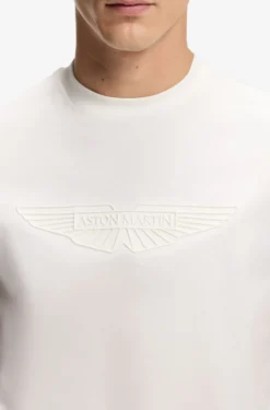 BOSS x ASTON MARTIN T-Shirt aus merzerisierter Baumwolle mit Flügel-Detail