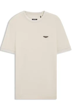 BOSS x ASTON MARTIN T-Shirt aus Wolle-Baumwoll-Jacquard