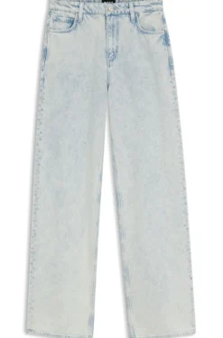 Boyfriend-Fit Jeans aus besonders softem hellblauem Denim