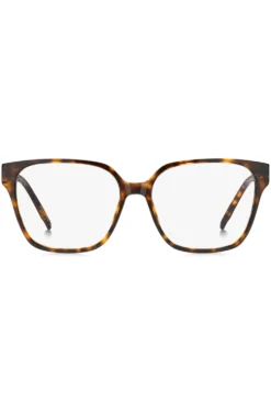 Brillenfassung aus Acetat mit Havanna-Muster und Double-B-Monogramm