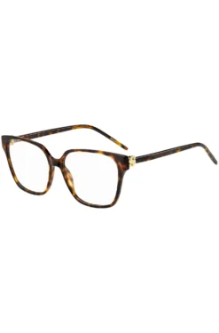 Brillenfassung aus Acetat mit Havanna-Muster und Double-B-Monogramm
