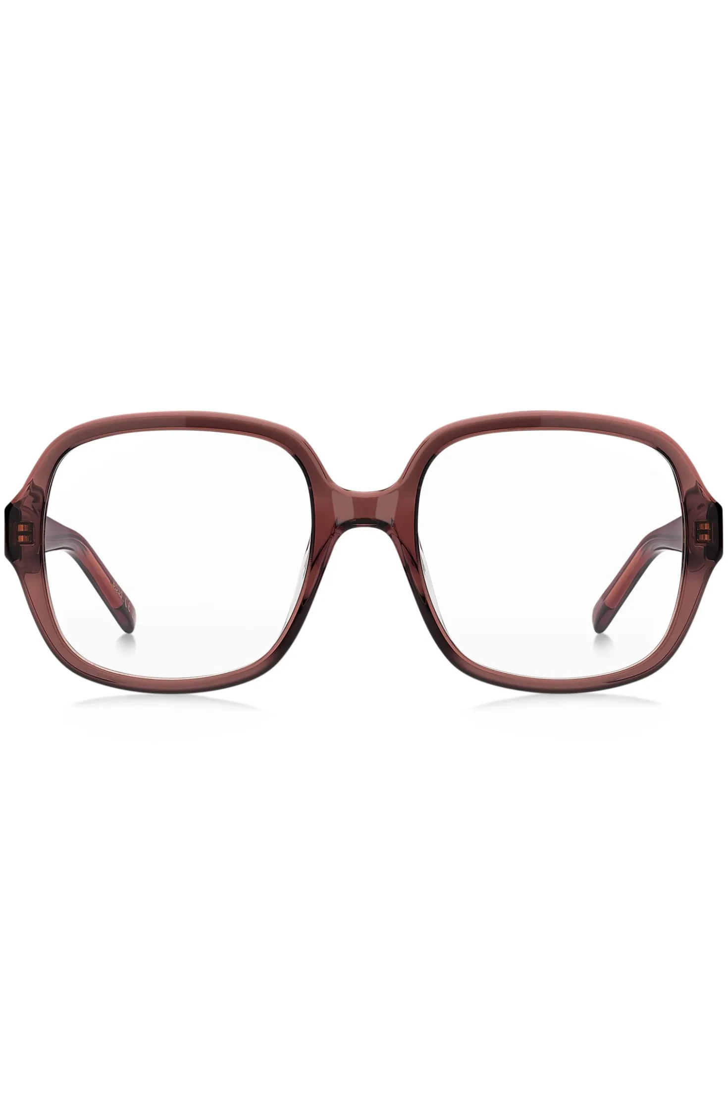 Brillenfassung aus braunem Acetat mit Double-B-Monogramm