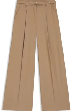 Bundfaltenhose mit Gürtel