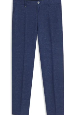 Business-Hose aus filigran gemustertem Stretch-Gewebe