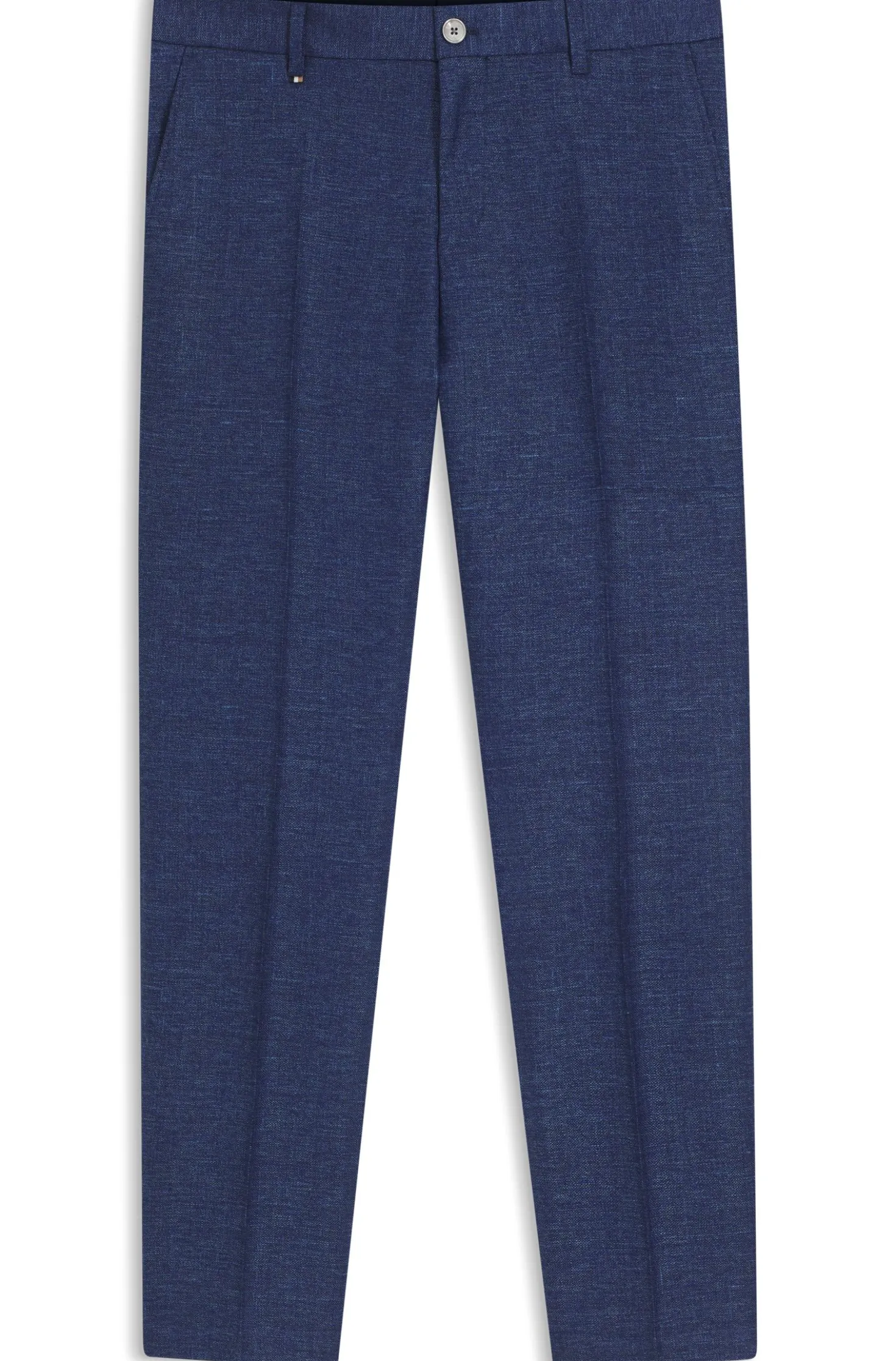 Business-Hose aus filigran gemustertem Stretch-Gewebe