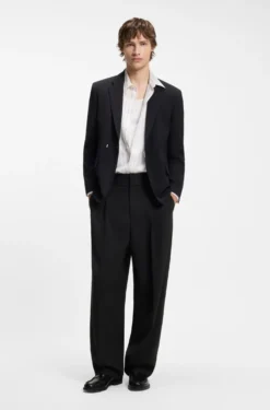 Business-Hose aus Schurwoll-Mix mit verstellbarem Bund