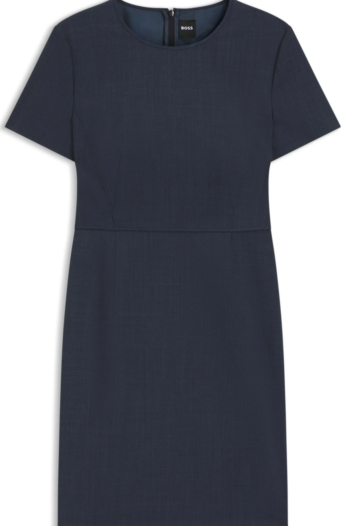 Business-Kleid aus melierter Schurwolle