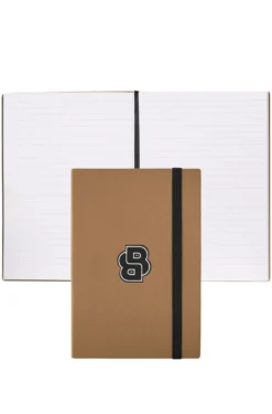 Camelfarbenes DIN-A5-Notizbuch mit Double-B-Monogramm
