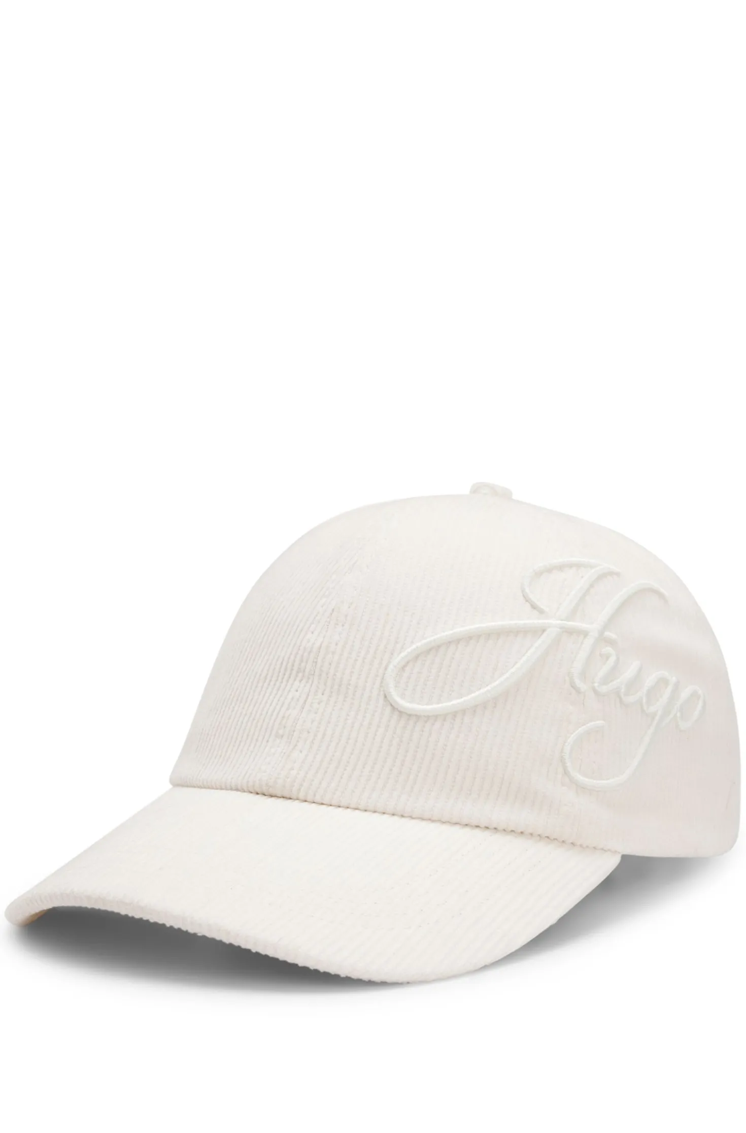 Cap aus Baumwoll-Cord mit Logo-Stickerei
