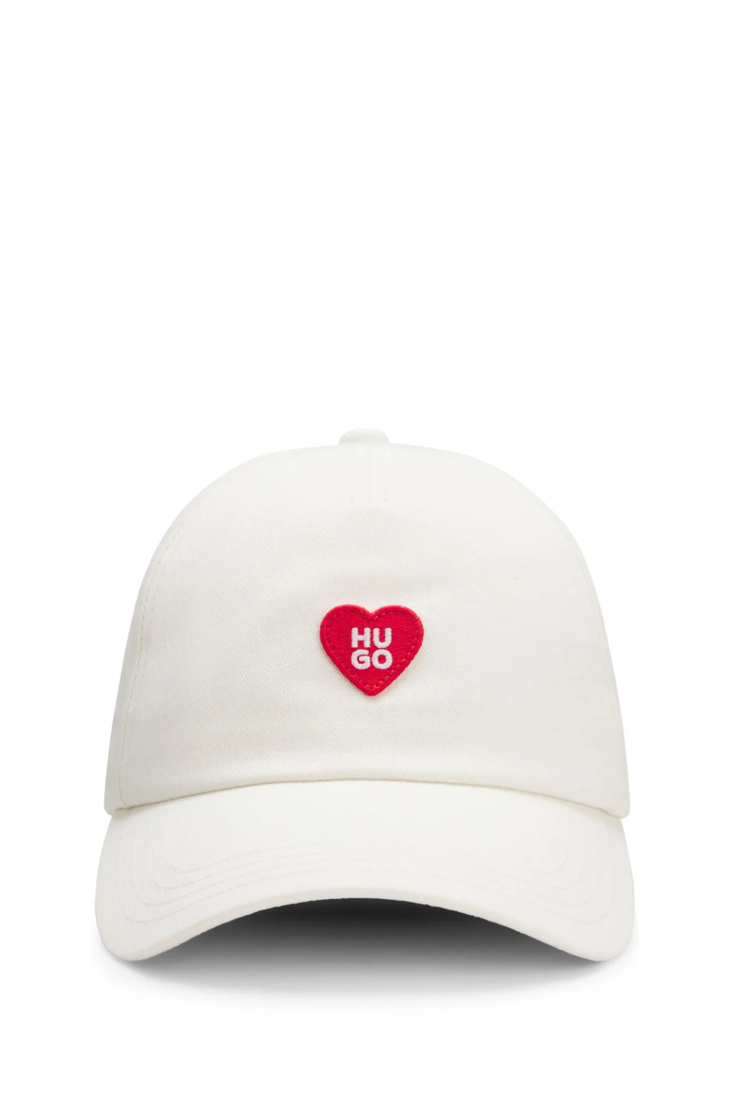 Cap aus Baumwoll-Twill mit Herz-Logo