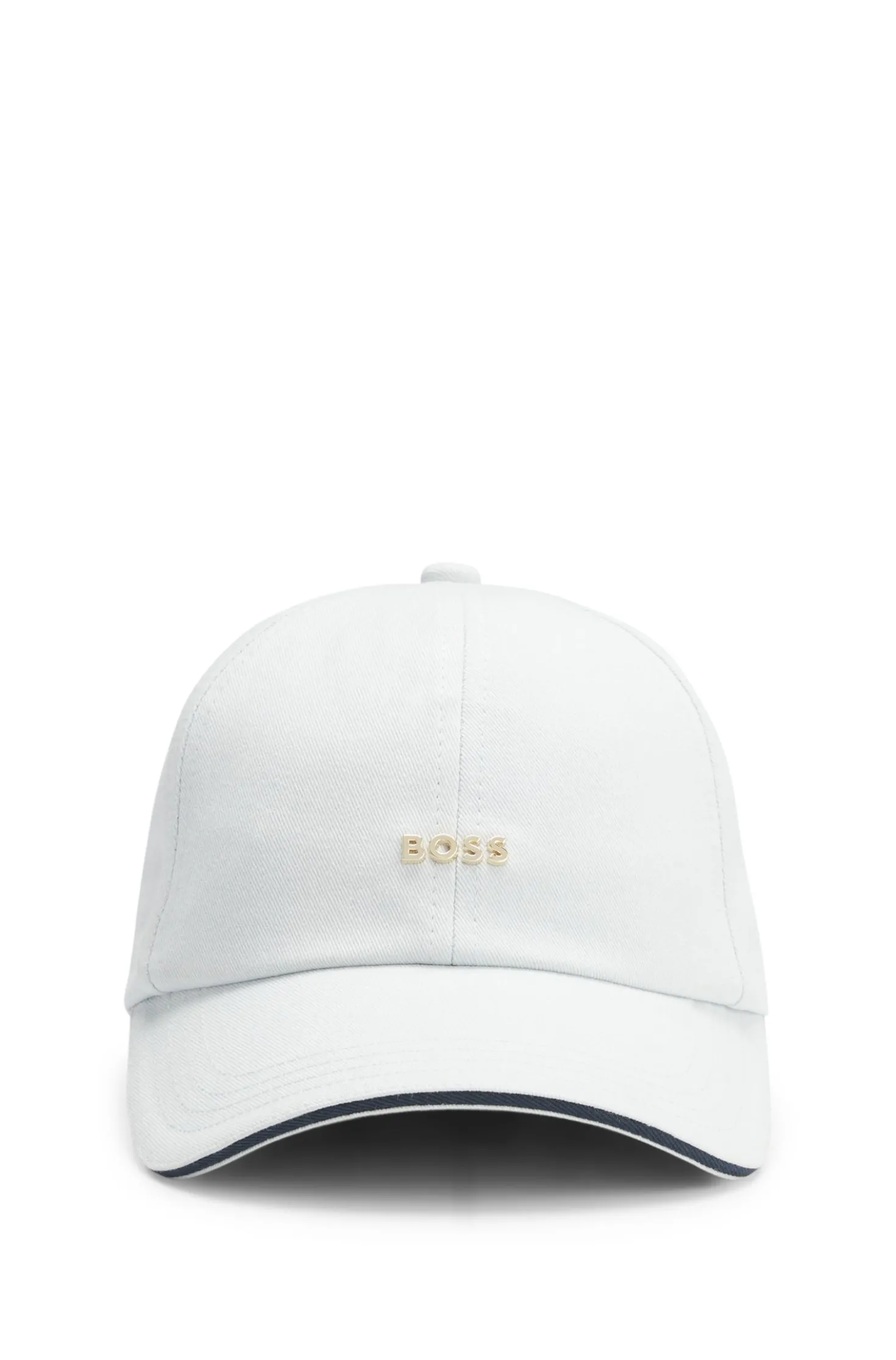 Cap aus Baumwoll-Twill mit Metall-Logo