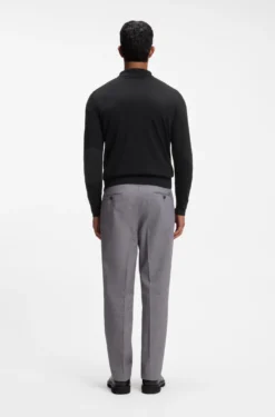 Cardigan aus Schurwolle mit Polokragen