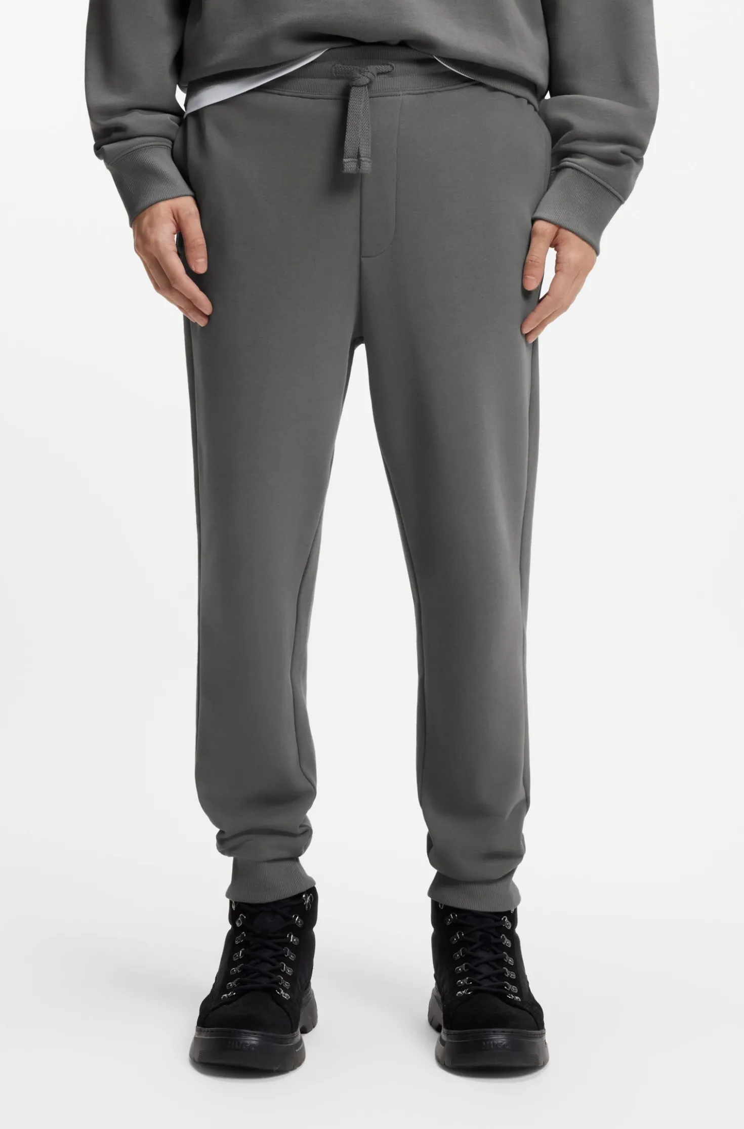 Casual-Hose aus Baumwolle mit elastischen Bündchen