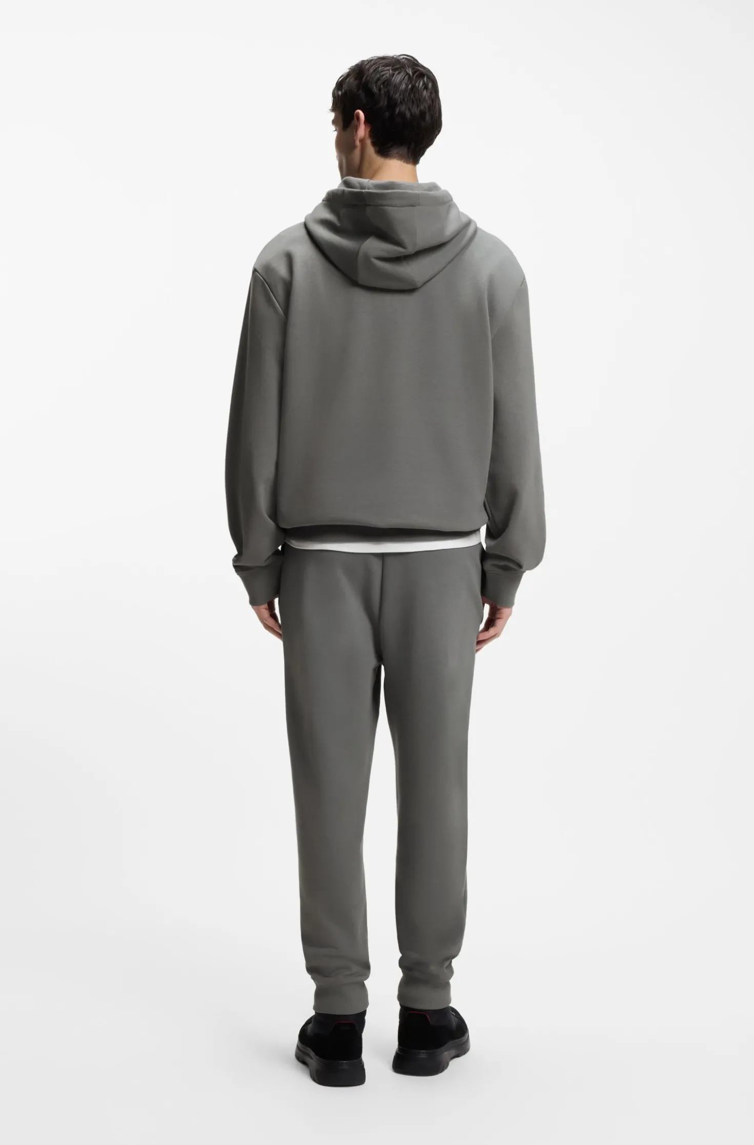 Casual-Hose aus Baumwolle mit elastischen Bündchen