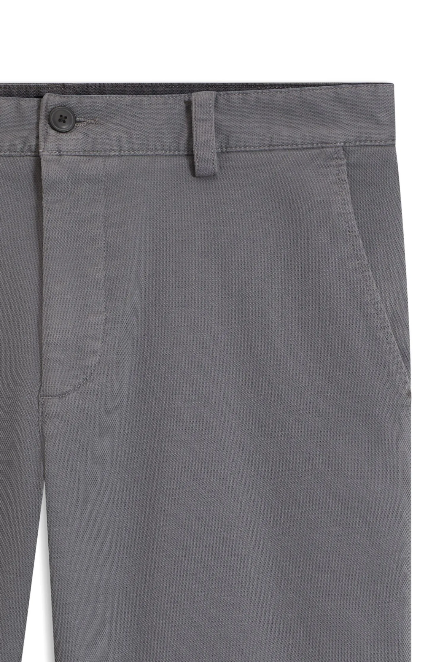 Chino aus strukturierter Stretch-Baumwolle