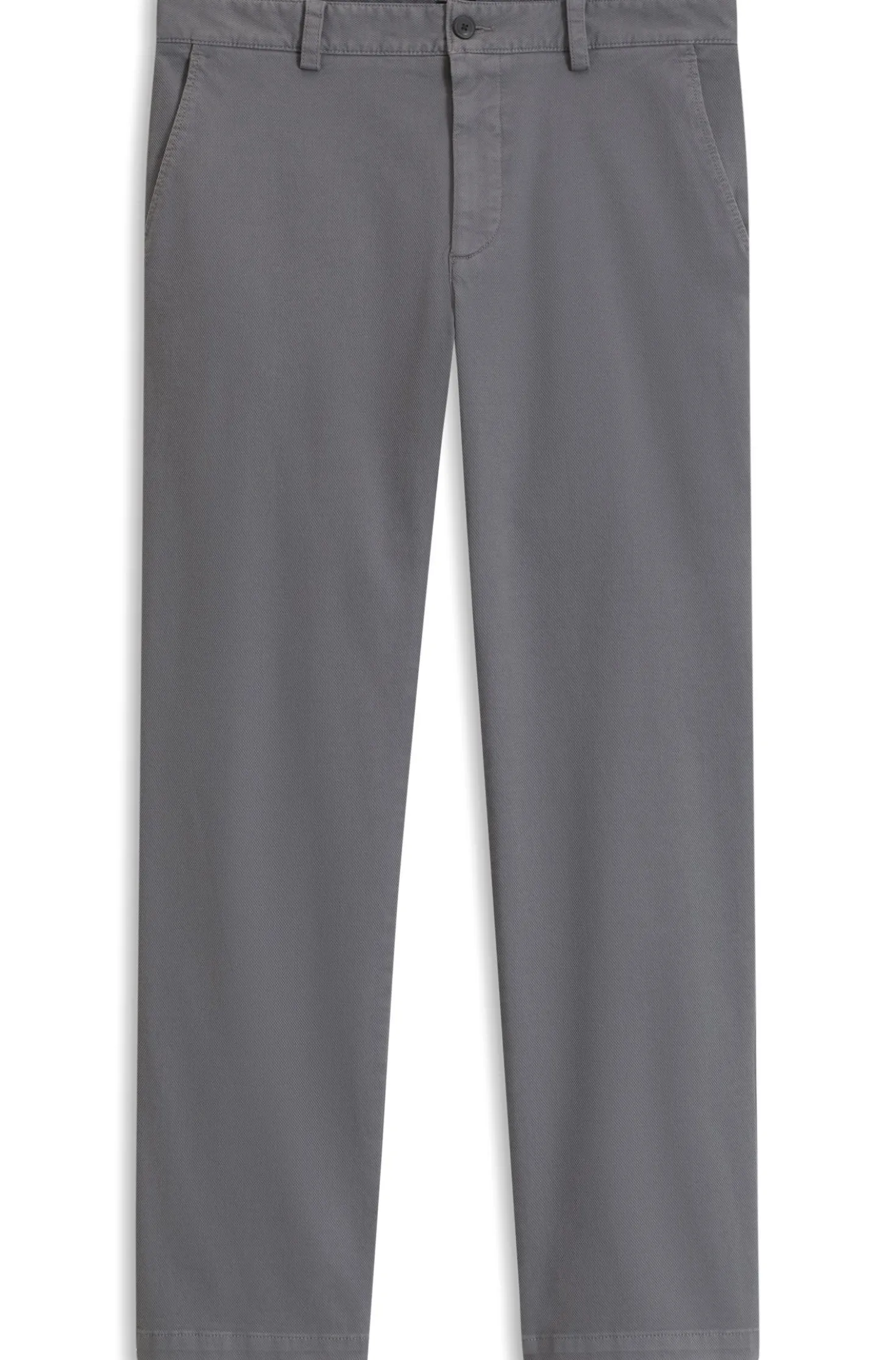 Chino aus strukturierter Stretch-Baumwolle