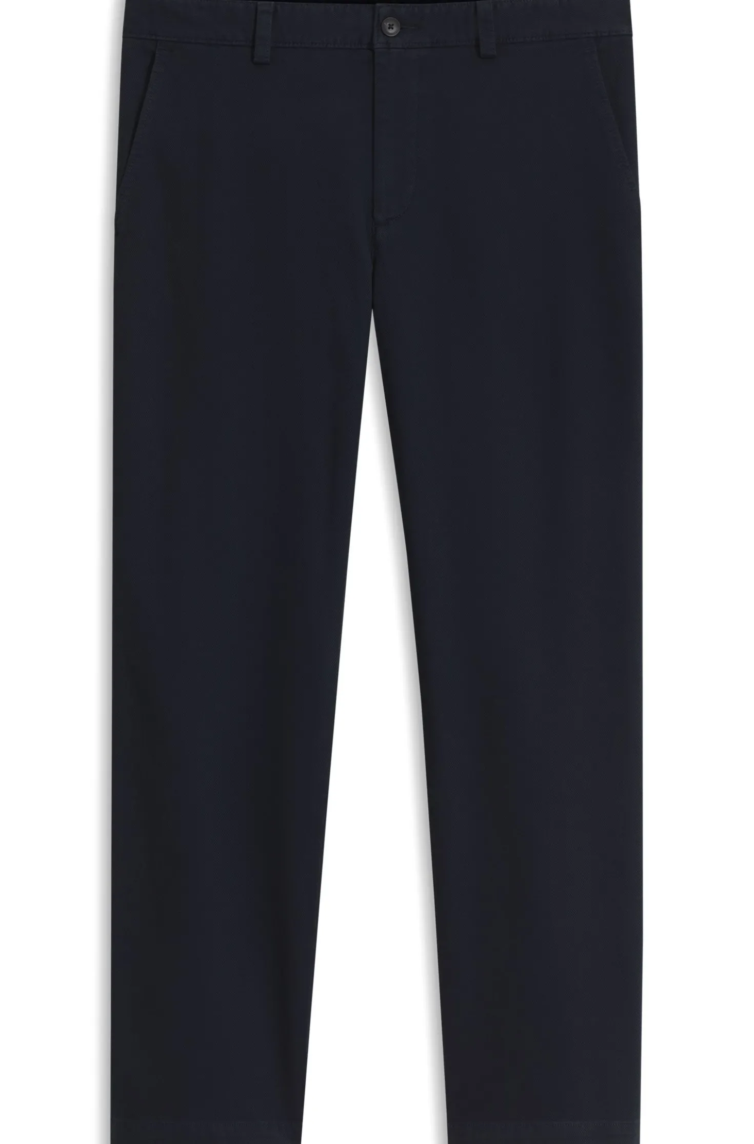 Chino aus strukturierter Stretch-Baumwolle
