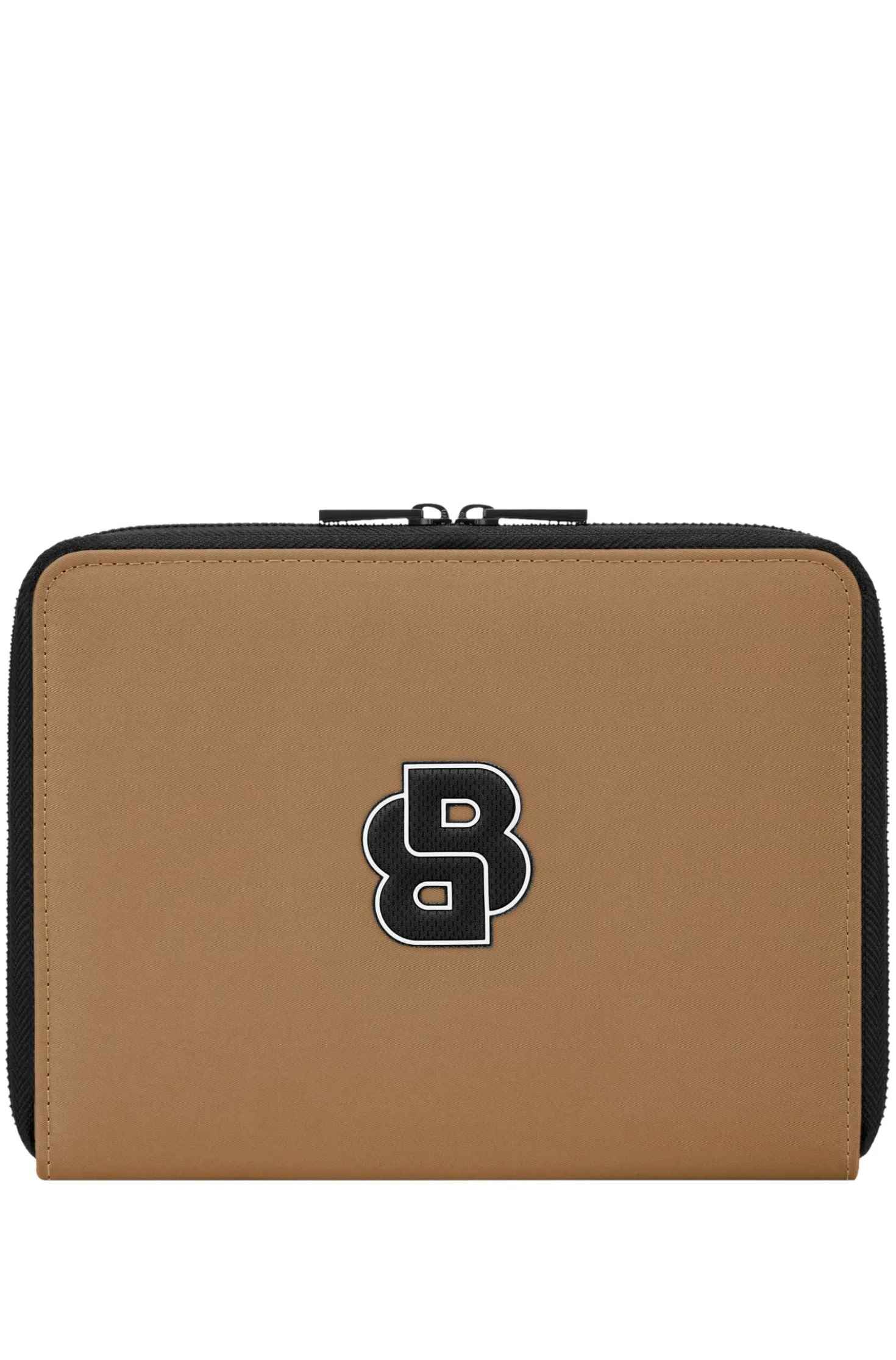 Collegiate-style folder with contrast logo detail