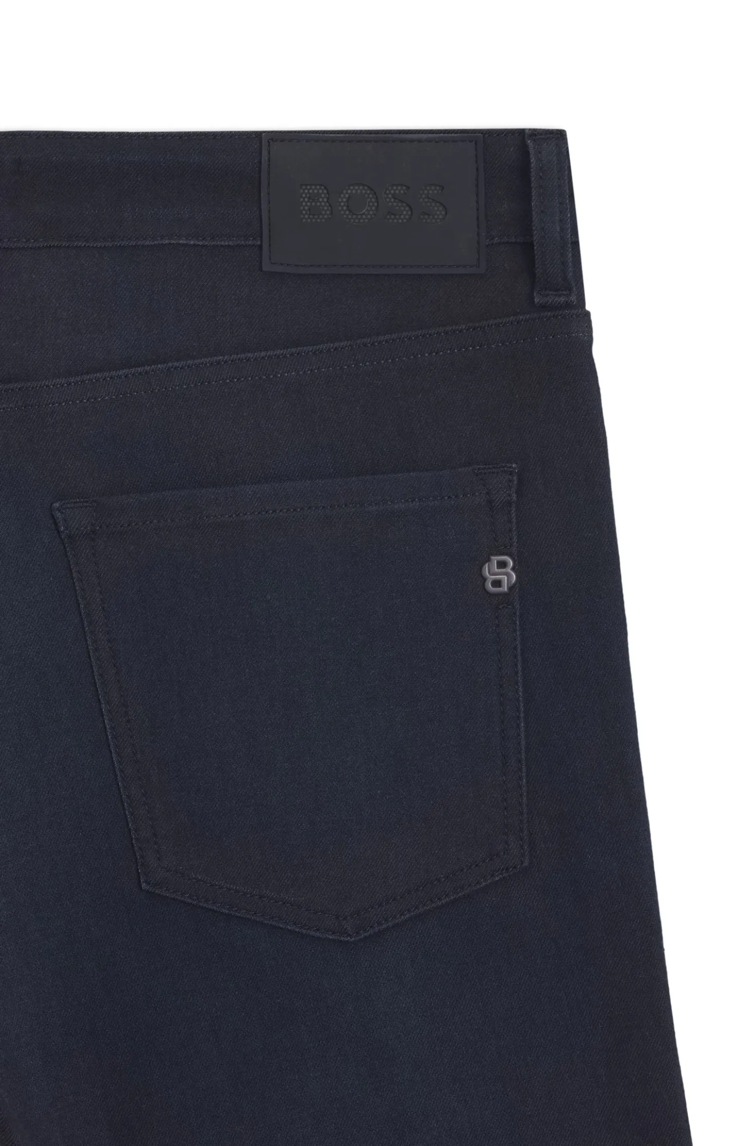 Delaware Slim-Fit Jeans aus blauem Knit Denim