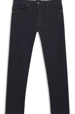 Delaware Slim-Fit Jeans aus dunkelblauem Soft-Motion-Denim