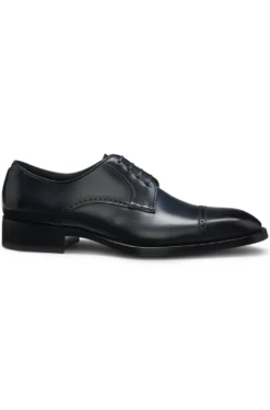 Derbys aus Leder mit Brogue-Details