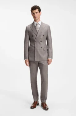 Derbys aus Leder mit Nahtdetails
