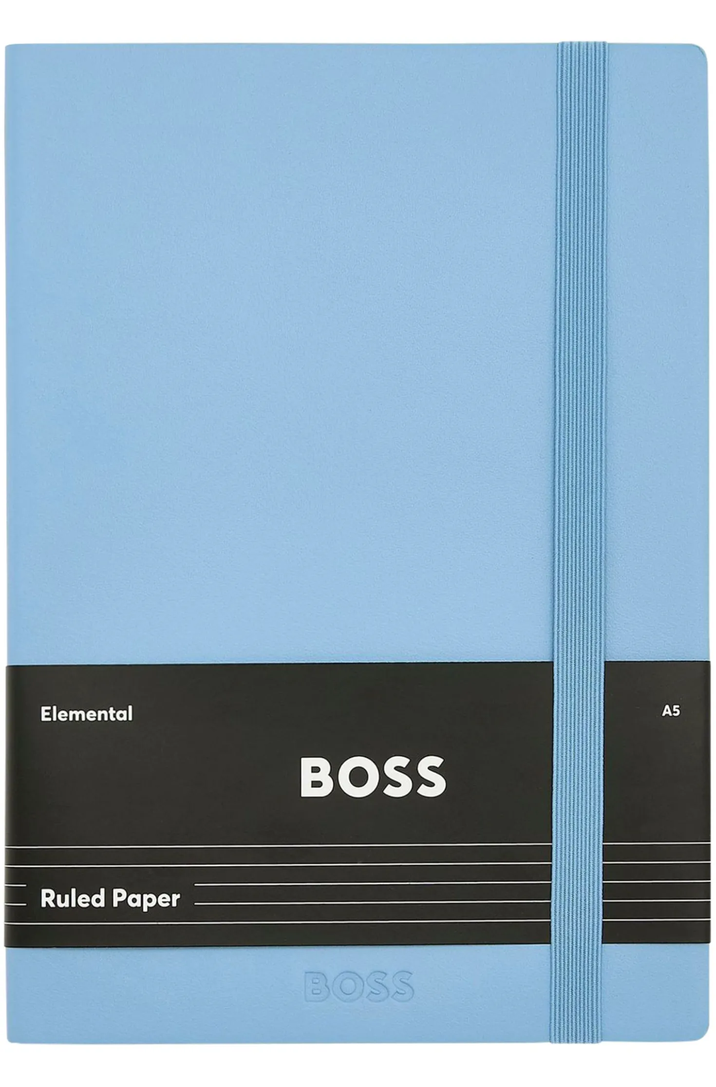 DIN-A5-Notizbuch aus pastellblauem Kunstleder