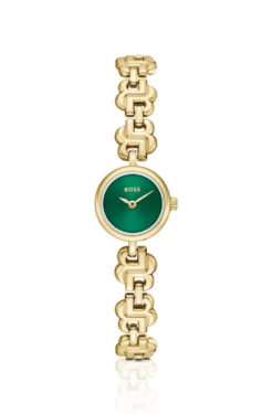 Double B Dressy Uhr mit grünem Zifferblatt und Monogramm-Armband