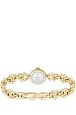 Double B Dressy Uhr mit grünem Zifferblatt und Monogramm-Armband