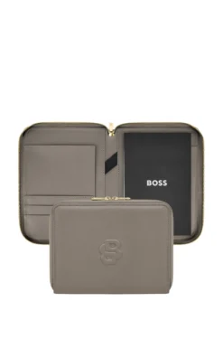 Double B monogram folder in faux leather