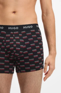 Dreierpack eng anliegende Boxershorts aus Stretch-Baumwolle