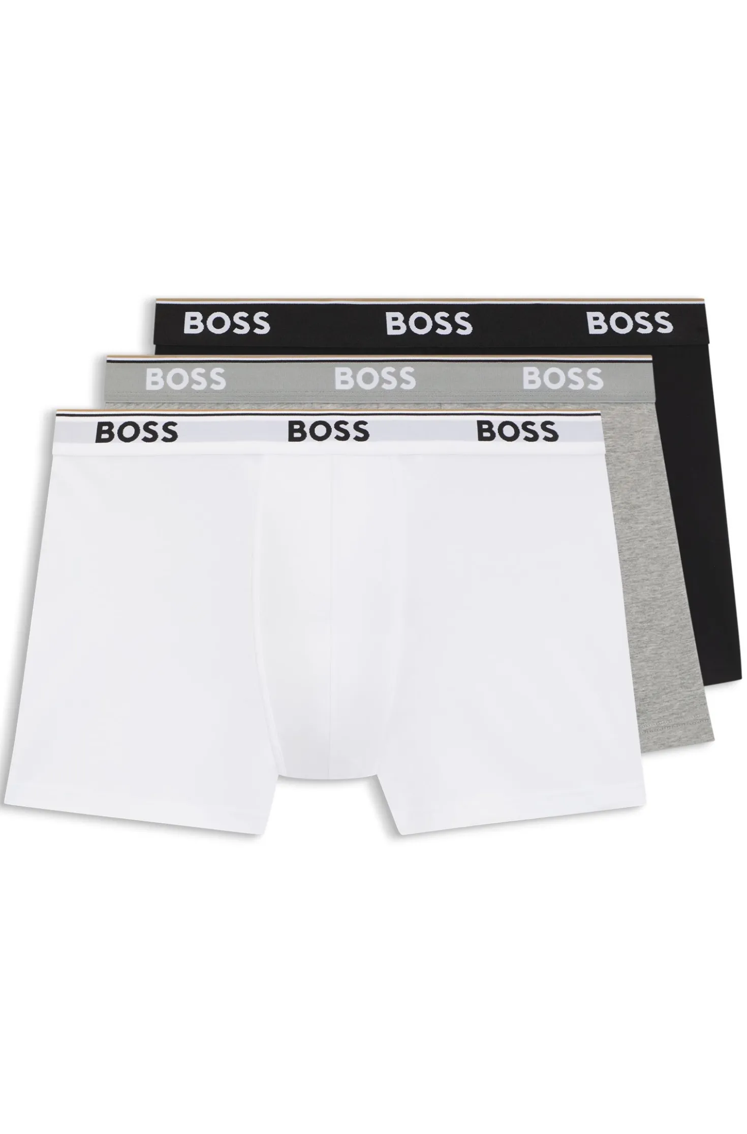 Dreierpack eng anliegende Boxershorts aus Stretch-Baumwolle