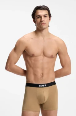 Dreierpack eng anliegende Boxershorts aus Stretch-Baumwolle