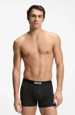 Dreierpack eng anliegende Boxershorts aus Stretch-Baumwolle