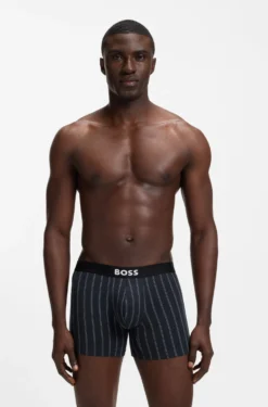 Dreierpack eng anliegende Boxershorts aus Stretch-Baumwolle