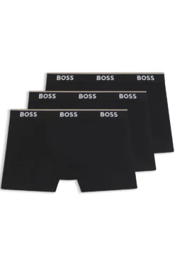 Dreierpack eng anliegende Boxershorts aus Stretch-Baumwolle