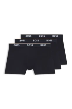 Dreierpack eng anliegende Boxershorts aus Stretch-Baumwolle