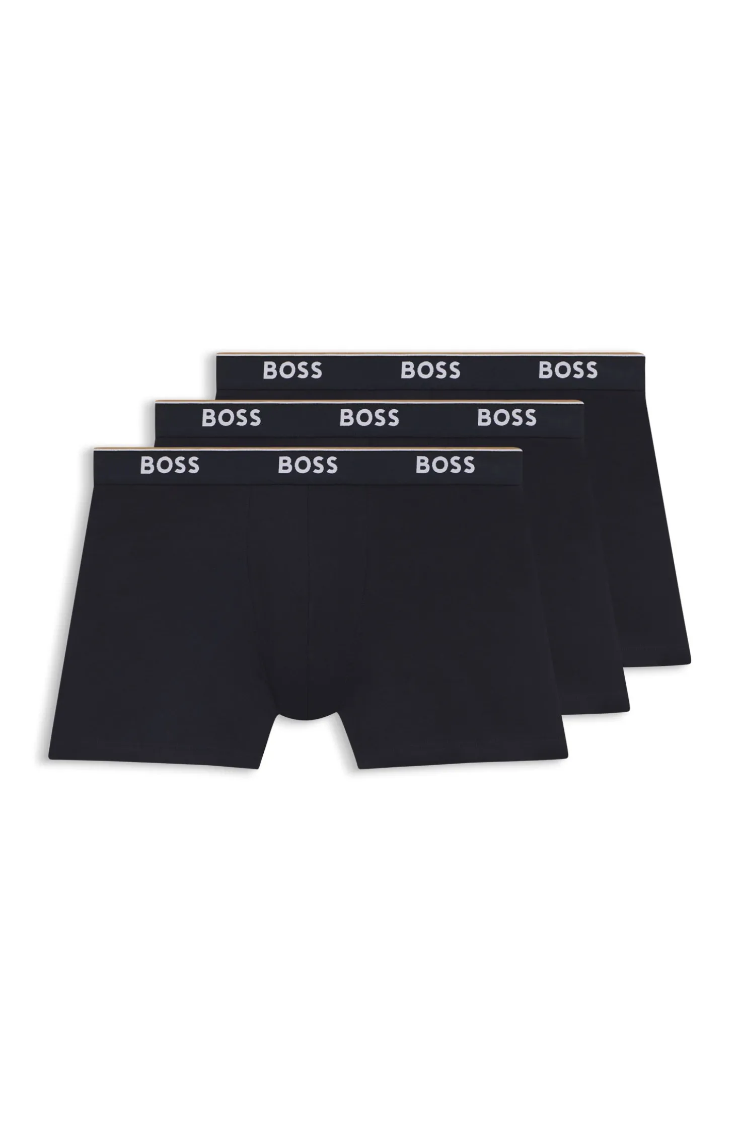 Dreierpack eng anliegende Boxershorts aus Stretch-Baumwolle