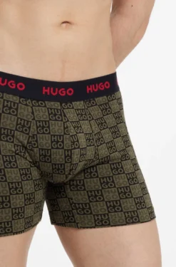 Dreierpack eng anliegende Boxershorts aus Stretch-Baumwolle