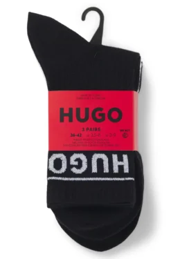 Dreierpack kurze Socken mit Logos