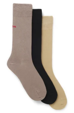 Dreierpack Socken in normaler Länge mit Logos