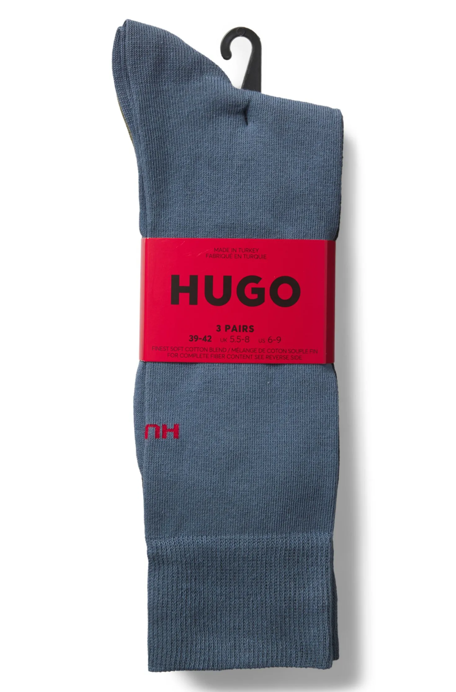 Dreierpack Socken in normaler Länge mit Logos