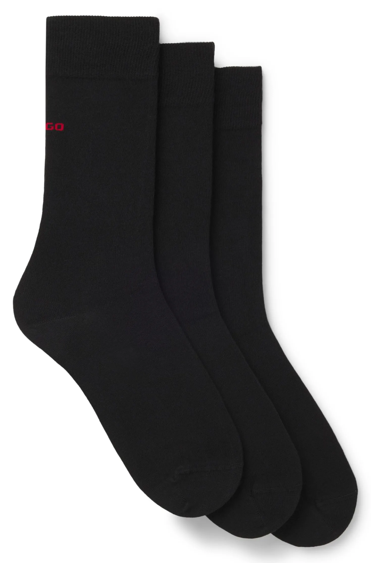 Dreierpack Socken in normaler Länge mit Logos