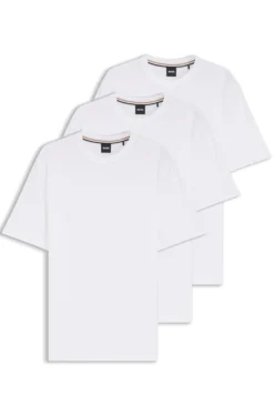 Dreierpack T-Shirts aus Baumwolle mit Rundhalsausschnitt