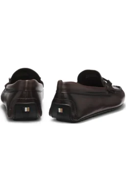 Driver-Schuhe aus Nappaleder mit Logo-Hardware
