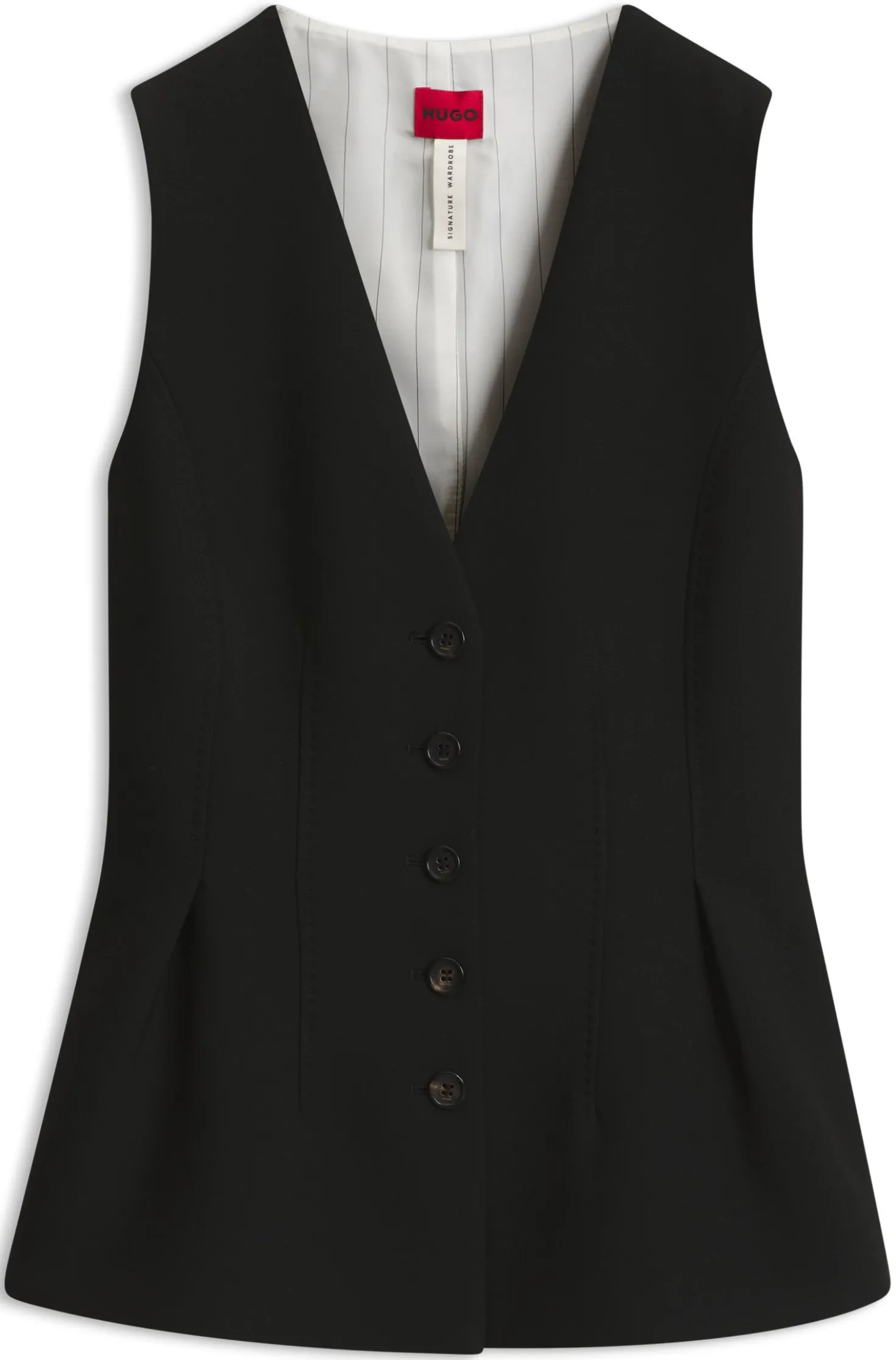 Elegant geschnittene Weste mit Schößchen